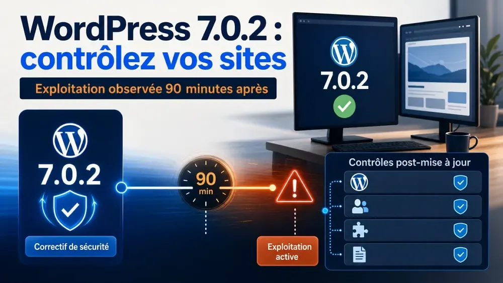 Développeur vérifiant un site WordPress après un correctif de sécurité